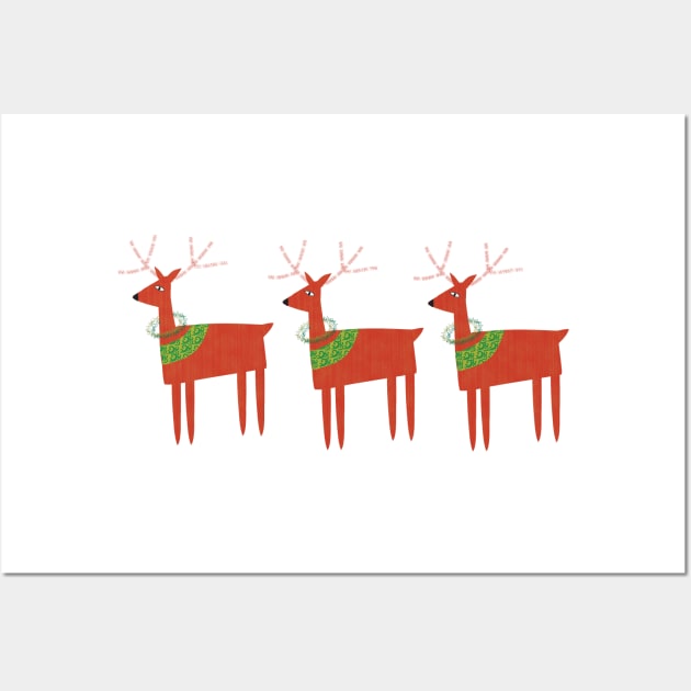 Three reindeer Wall Art by tfinn